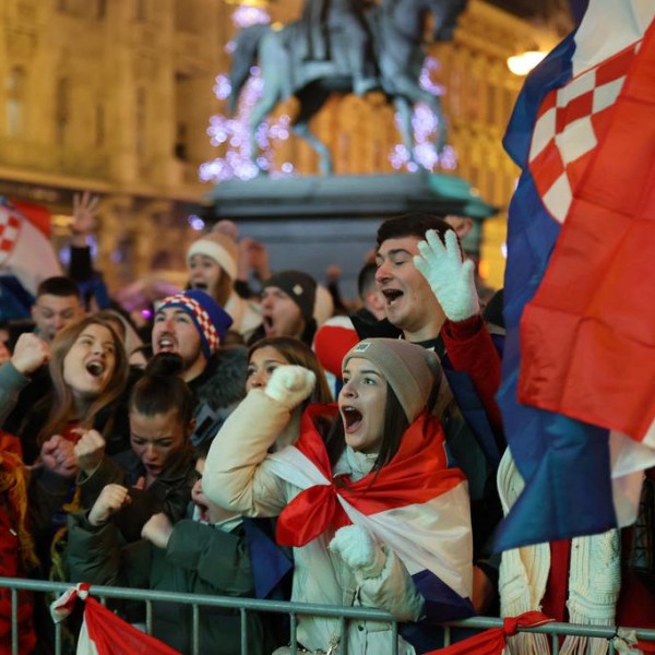 Óriási ünneplés kezdődött Zágrábban (Videók)