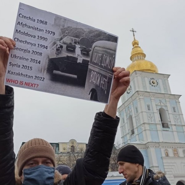Putyin-ellenes tüntetést tartottak Kijevben (Videó-Fotók)