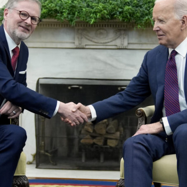 Biden a Fehér Házban fogadta Petr Fiala cseh miniszterelnököt