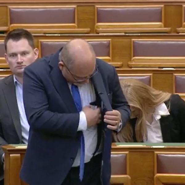 Csárdi Antal telefonjából lövések hangja szólt a Parlamentben (Videó)