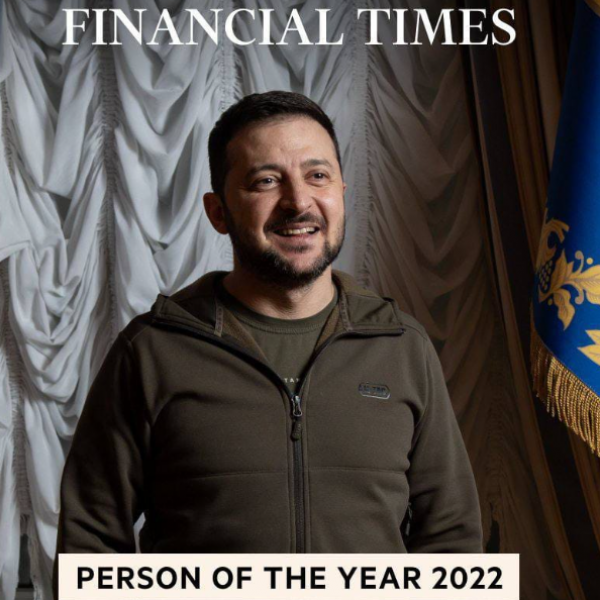 A Financial Times az év emberének választotta Zelenszkijt