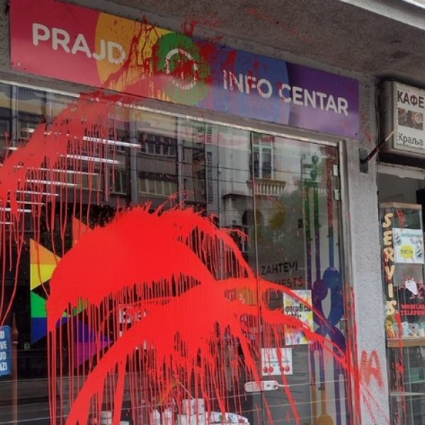 Újabb támadás a belgrádi Pride információs központ ellen