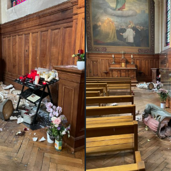 Franciaország: Másodszor rongálta meg ugyanazt a templomot egy migráns