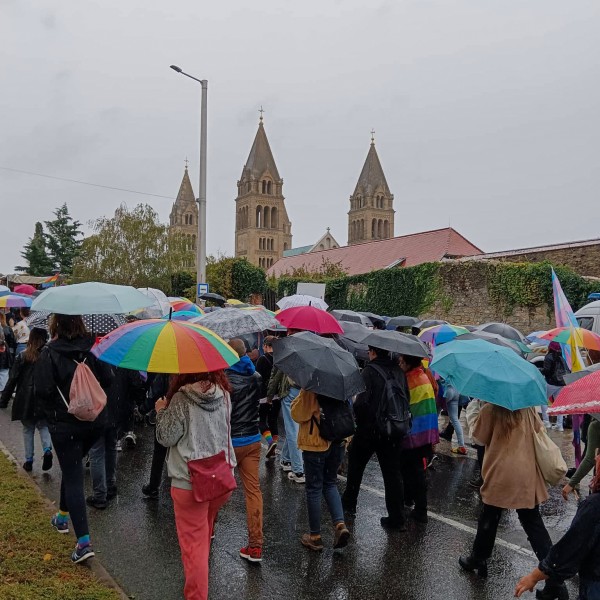 Pécs Pride: gyér érdeklődés mellett tartották meg az idei második magyarországi pride-ot
