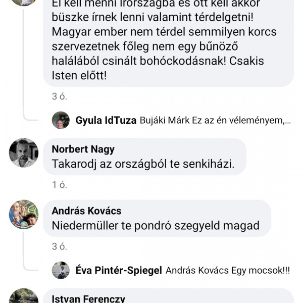 Elszáradt kutyaszarként tapossák el a magyarok Niedermüllert a Facebook-oldalán